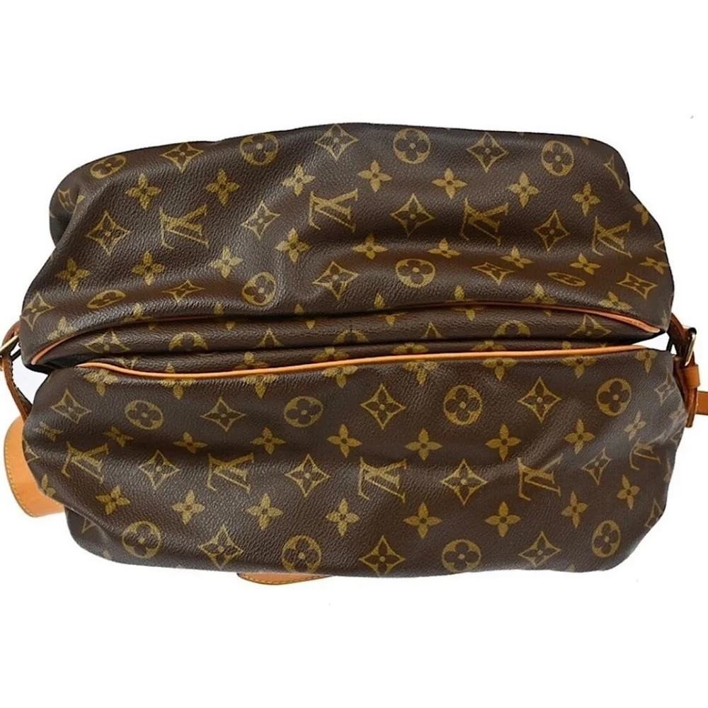 Authentic LOUIS VUITTON Saumur 35 Monogram Double Sided Messenger Bag
